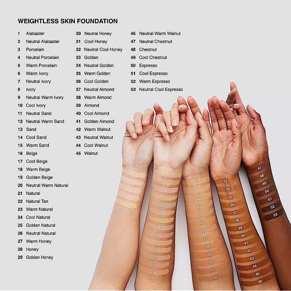Bobbi Brown Neutral Warm Walnut Weightless Skin Foundation .44oz